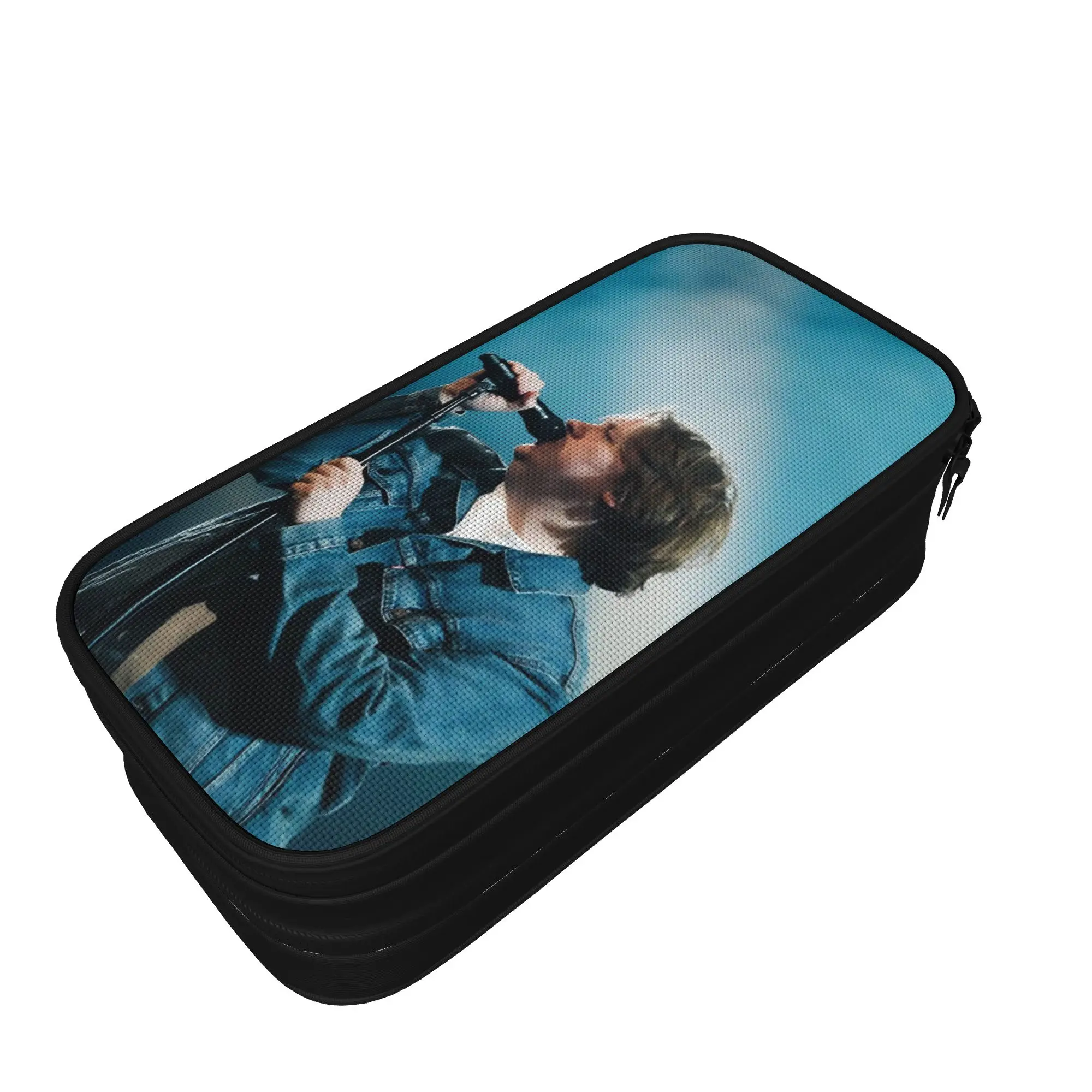 Фото Большой пенал Lewis Capaldi Tour 2026 Merch, двухслойный пенал для карандашей, косметичка для девочек, подарок на день рождения №2