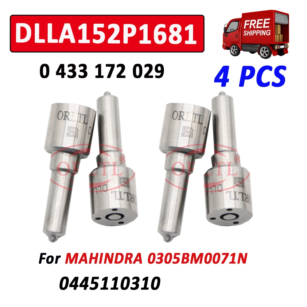 Дизельный инжектор ORLTL DLLA152P1681 0445110310 топливный DLLA 152 P 1681 наконечник 0 433 172 029 для