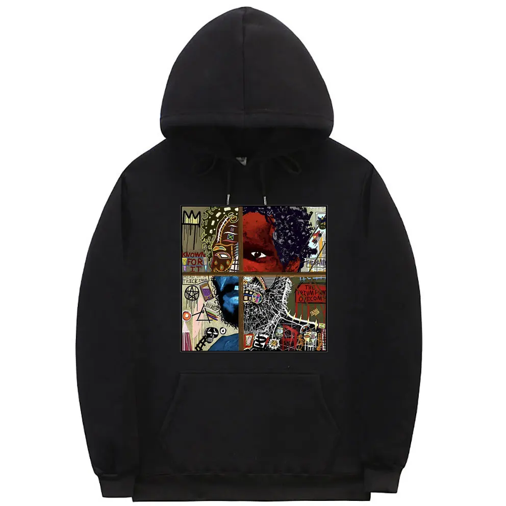 

Death Grips Exmilitary Trash Catalog Version Hoodie Men's Art Aesthetic Hoodies Men Women Hip Hop Vintage Oversized Sweatshirt