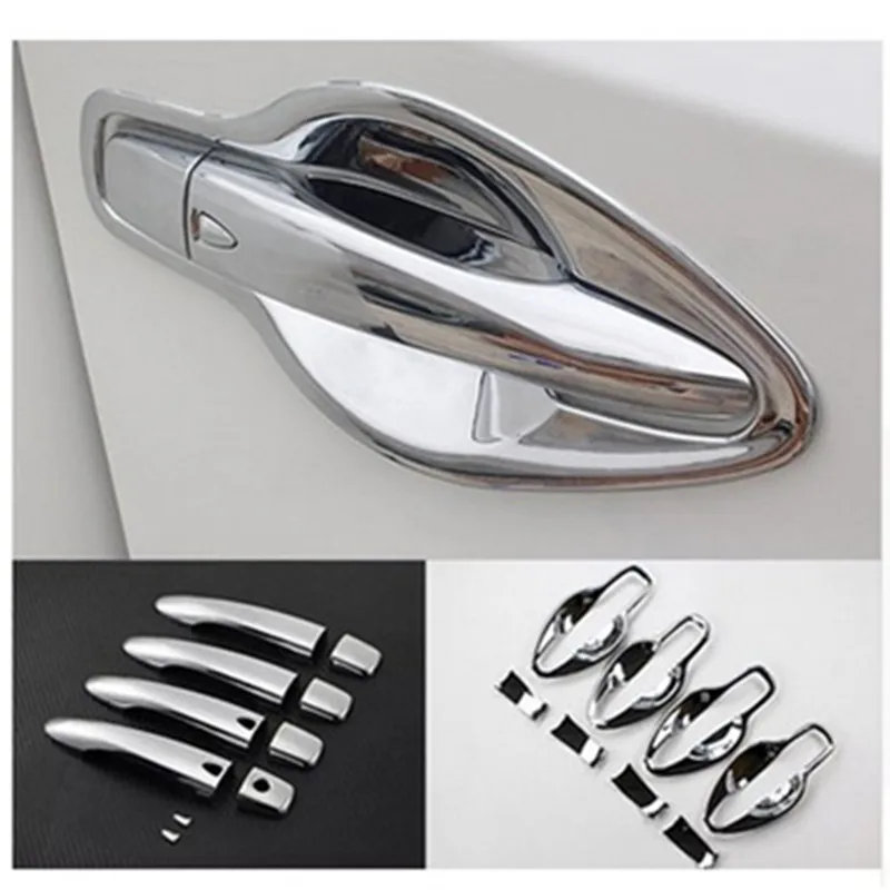 

FOR NISSAN QASHQAI J11 2014 TO 2019 Car styling FIT CHROME DOOR HANDLE COVER BOWL CUP CAP TRIM INSERT BEZEL FRAME SMART KEY
