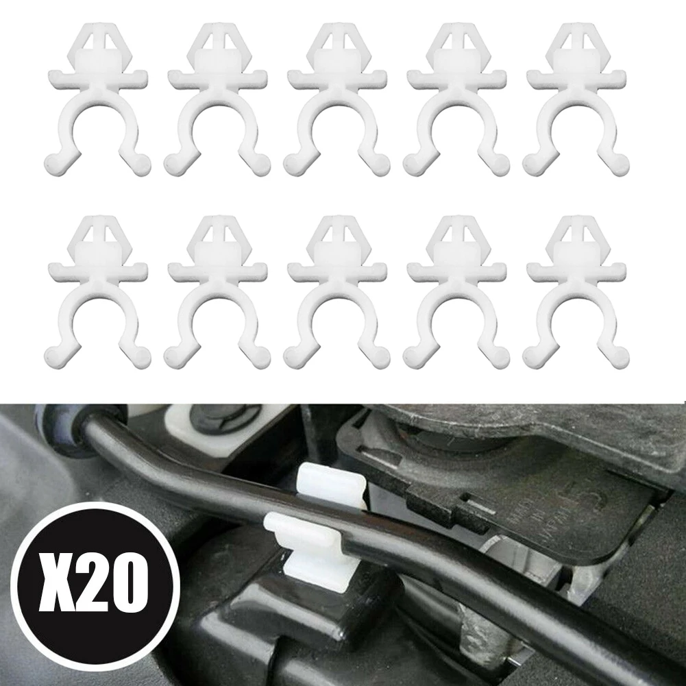 

10PCS Car Clamp Hood Rod Clips Bonnet Hood Rod Holder Clip For Nissan Stanza Patril GQ For Nissan Pathfinder Auto Fastener Clips