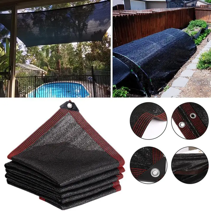 

Sunshade Net For Garden Plant Cover Mesh Swimming Pool Balcony Insulation Cloth Shade Anti-UV Outdoor Awning Net Shade Sails