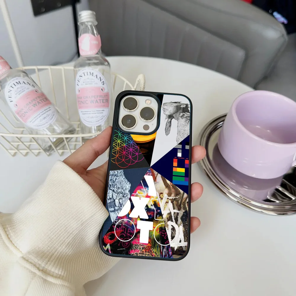 Чехол для телефона Band C-Coldplay Rock IPhone 11 12 13 14 15 16 Plus Pro Max зеркальный акриловый чехол из