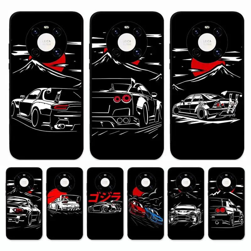 

S-Sport-s Cars Male Men Phone Case for Huawei Mate 20 10 9 40 30 lite pro X Nova 2 3i 7se