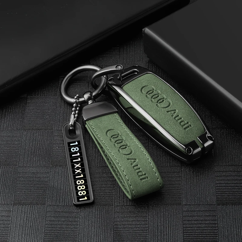 Чехол для автомобильного ключа из цинкового сплава Audi A3 A4 B9 A6 C8 A7 S7 4K A8 D5 S8 Q7 Q8 SQ8 E-tron