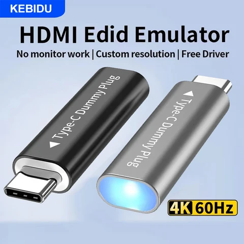 Эмулятор EDID HDMI 4K 60Гц kebidu