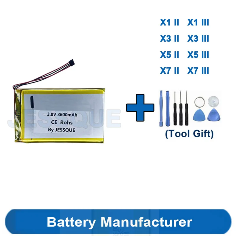 

Tools Gift + "0" Cycle 3600mAh Battery For FIIO X1 X5 X3 X7 II III Gen 2 3 Amplifier Player Speaker Batterie Accumulator AKKU