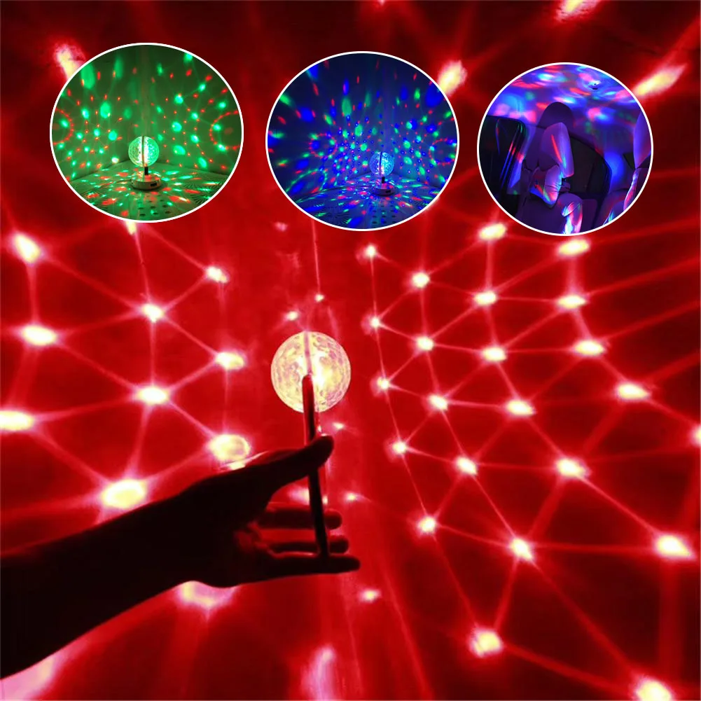 

Mini Disco Ball Lights LED Stage Light Room Decor Night Lights Car Atmosphere Lamp Starry Sky Projector Lamp For Christmas Gifts