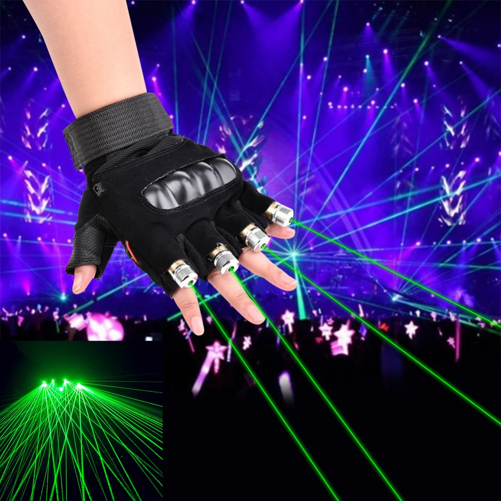 RGB светодиодные лазерные перчатки для диджея, диско, многолинейный фонарь с пальцами для дискотек, танцевальных шоу, ночных клубов, баров, вечеринок, реквизит для создания атмосферы