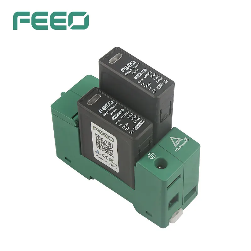 FEEO SPD DC 2P 800V 20KA ~ 40KA House Защита от перенапряжения защитное устройство низкого