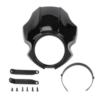 black motorcycle front headlight fairing windshield mask cover for honda rebel cmx 300 500 2017 2022