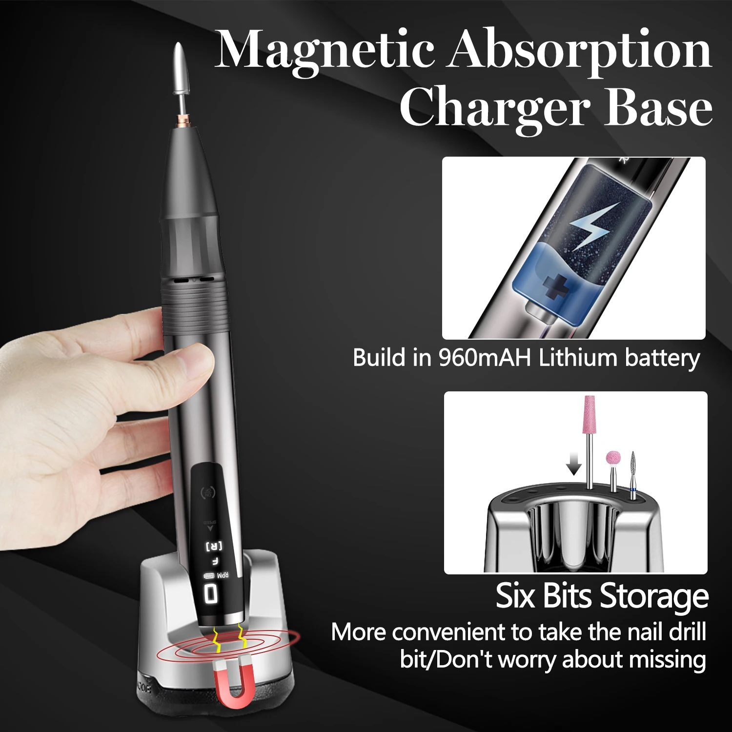 Машинка для маникюра и педикюра 35000 об./мин. |