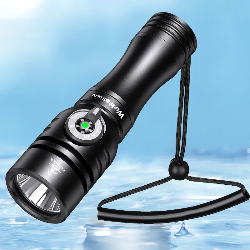 Wurkkos DL02 профессиональный подводный фонарь 3000lm