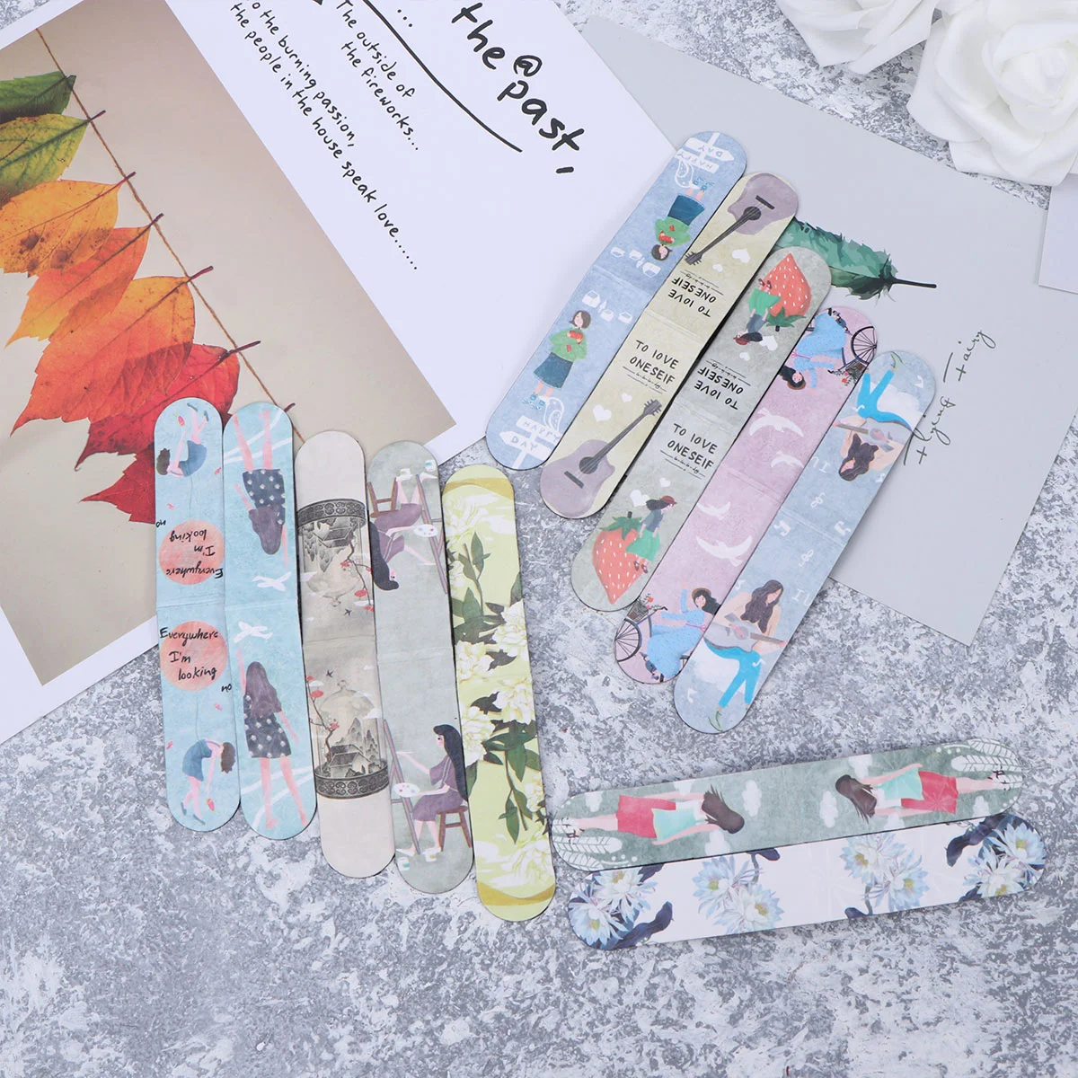 

Bookmarks Bookmark Magnetclips Stuffers Book Student Favors Party Holiday Bendable Writer Reader Stocking Cartoon Marker