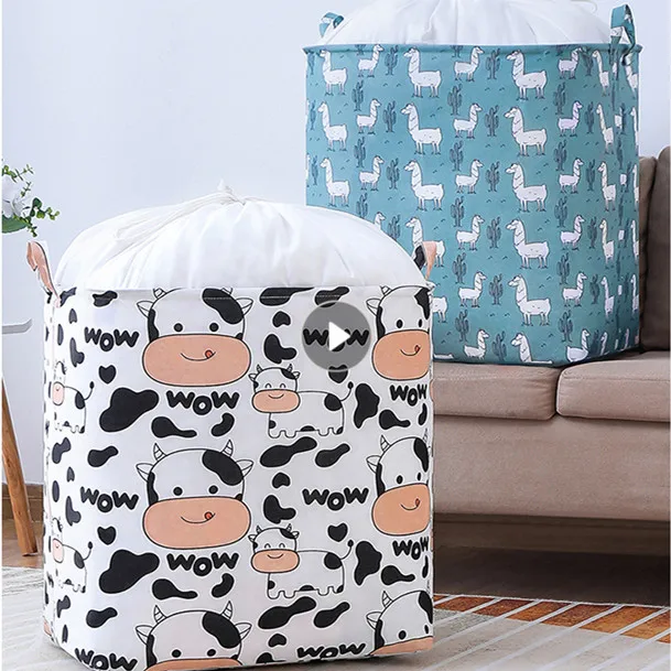 

Oxford Foldable Storage Bag Clothes Blanket Quilt Closet Sweater Organizer Box Pouches Fashion Sale Clothes Cabinet Organizer