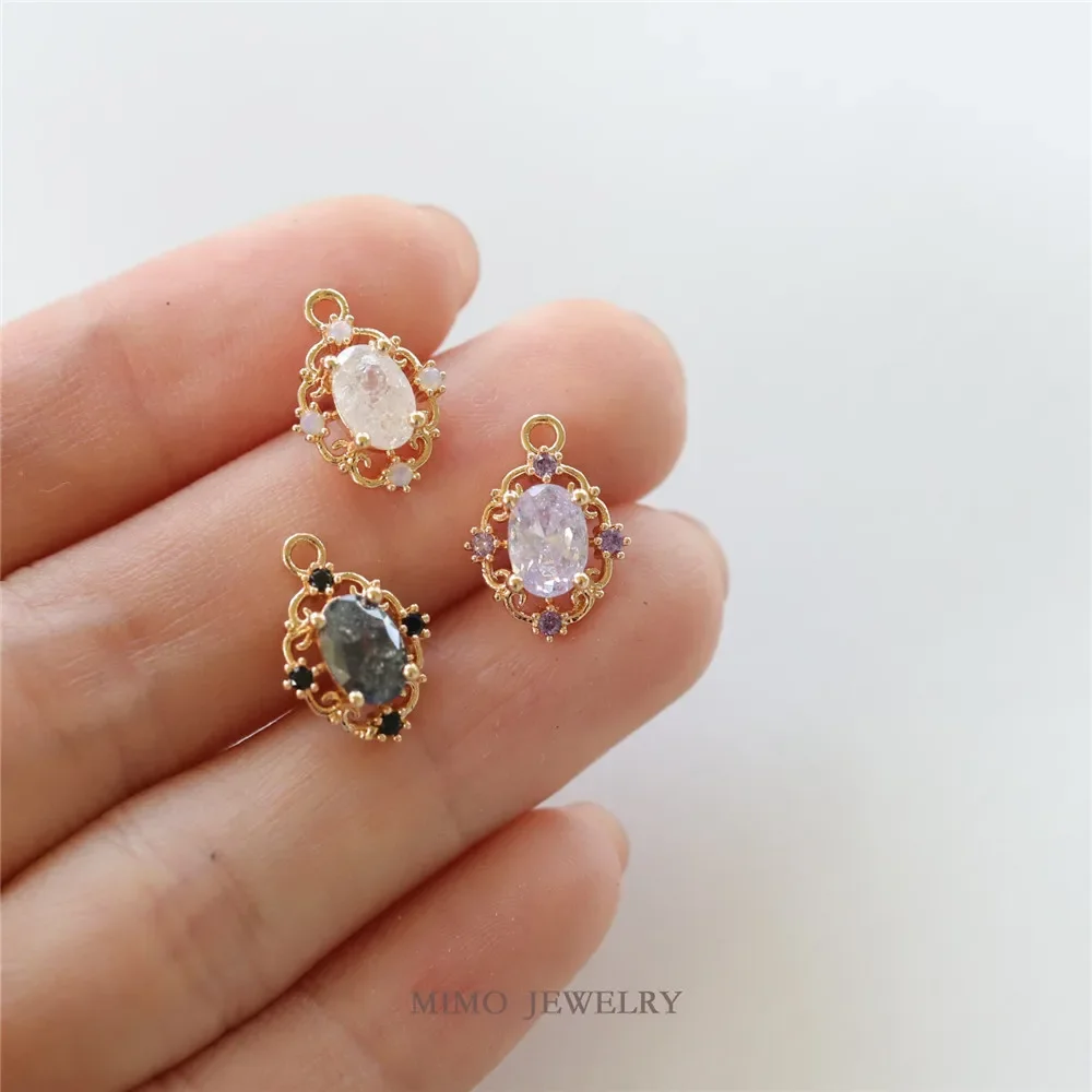 Сохраняющий цвет медное покрытие из настоящего золота ледяной цветок циркон