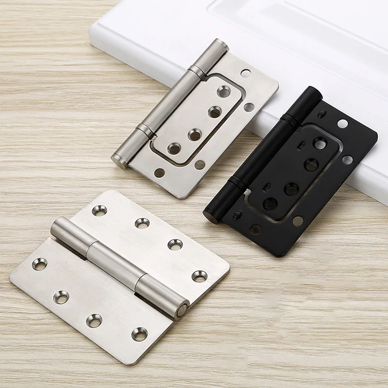 

4-inch Hinge Korean Version of Stainless Steel Mother-child Flat Hinge Thickened Mute Korean Bearing Hinge 합장을 펴다 Wholesale