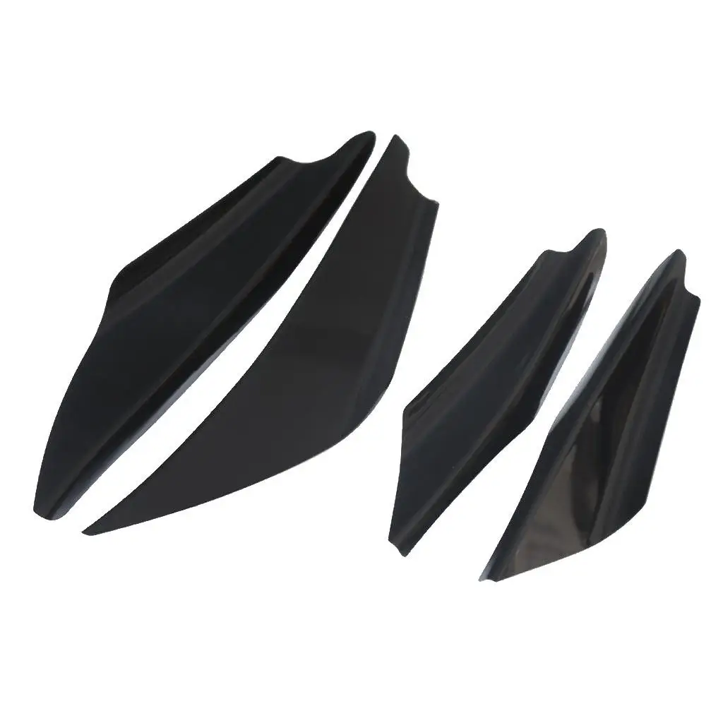 

4 Pieces Carbon Fiber Front Bumper Lip Splitter Body Spoiler