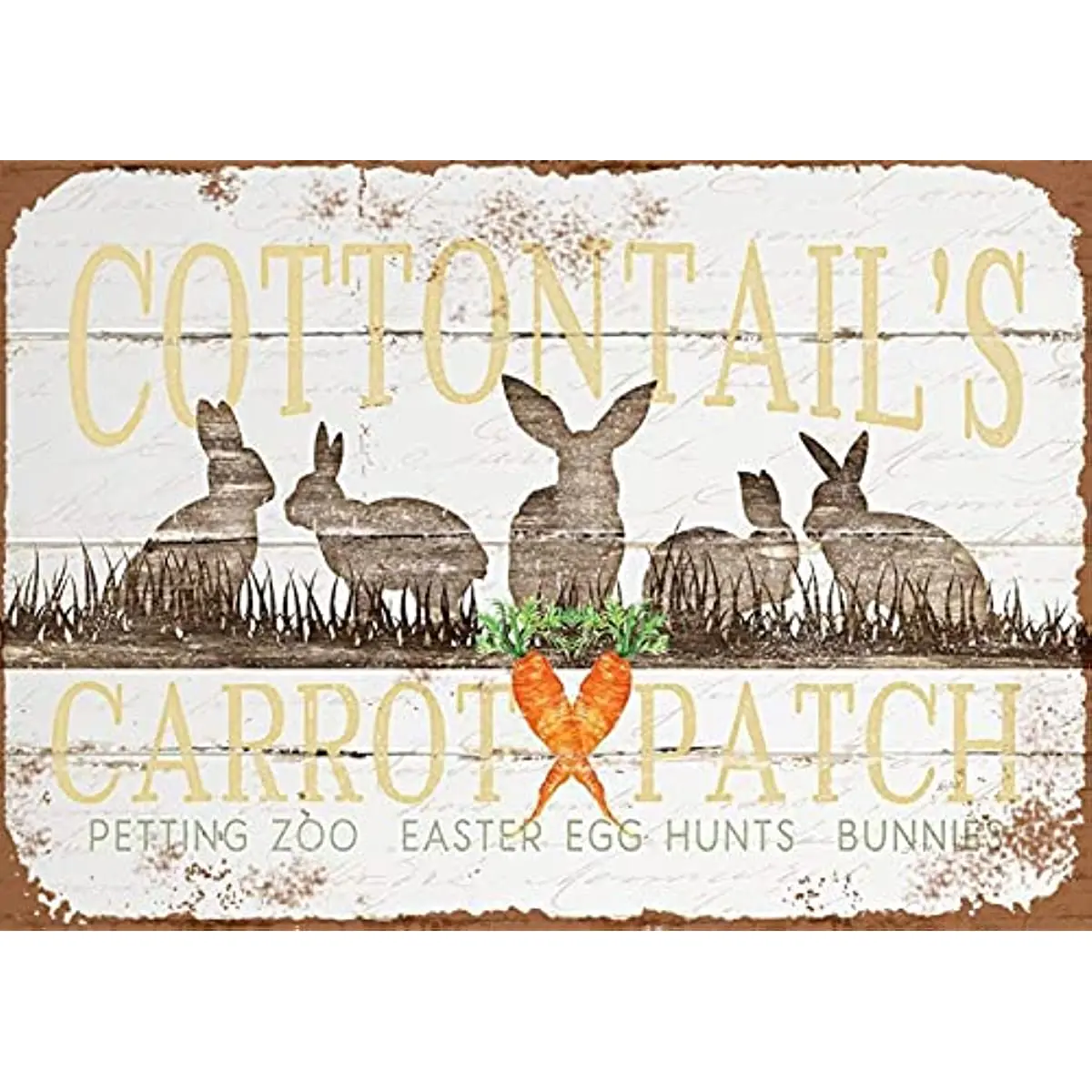 

New Retro Decor Tin Sign New Tin Poster Cottontails Carrot Patch Retro Vintage Metal Tin Signs Retro Art Kitchen