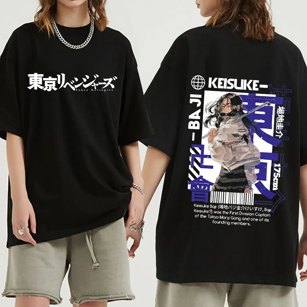 

Anime Tokyo Revengers Baji Keisuke Graphic Tees Men T Shirt Summer Top Harajuku Hip Hop Unisex T-shirts Male T-shirt Manga