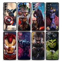marvel super heroes avengers case cover for samsung galaxy s21 s22 s20 s 21 ultra fe plus s7 s8 s9 s10 plus lite soft tpu cases