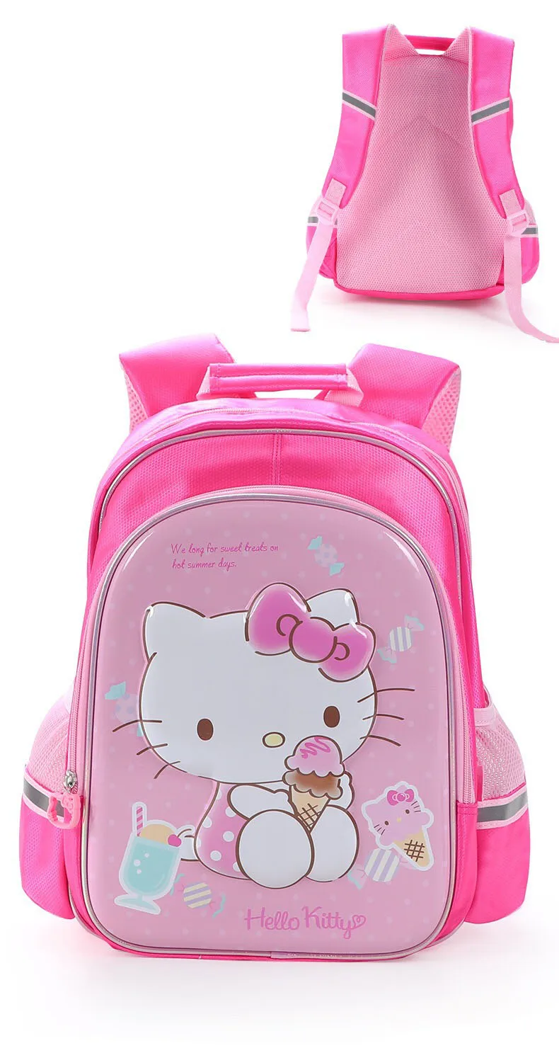 Hellokitty School Bag Girls' Backpack Cartoon Cute 1-3 Grade Lightweight Primary School Student Backpack Backpack Shipping Bags