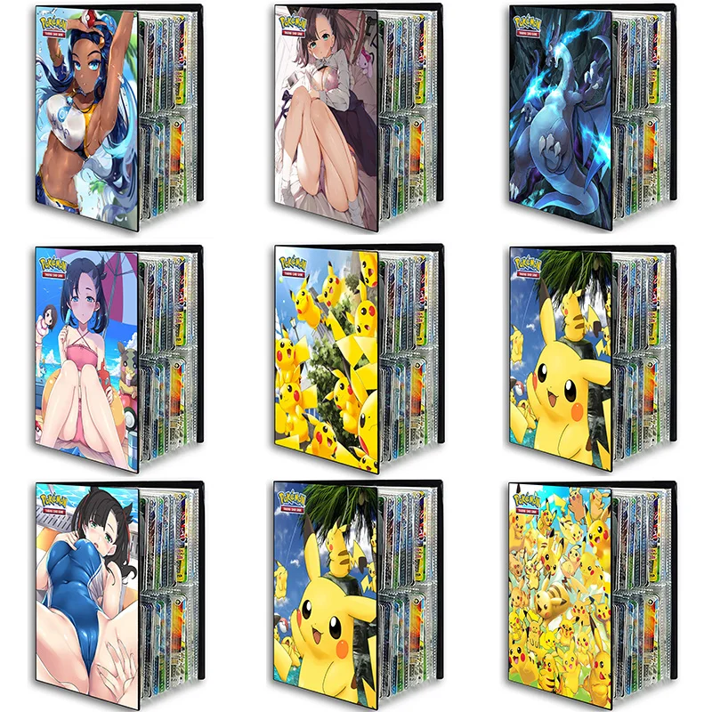 

2022 New 240Pcs Card Map Collection Binder Pokemon Album Book Pokemon Holder Game Card Children's Birthday Christmas
