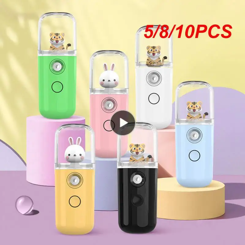 

5/8/10PCS 30ml Cute Pet Humidifier Cute And Creative Mini Water Replenisher Portable Spray Rechargeable Beauty Humidifier