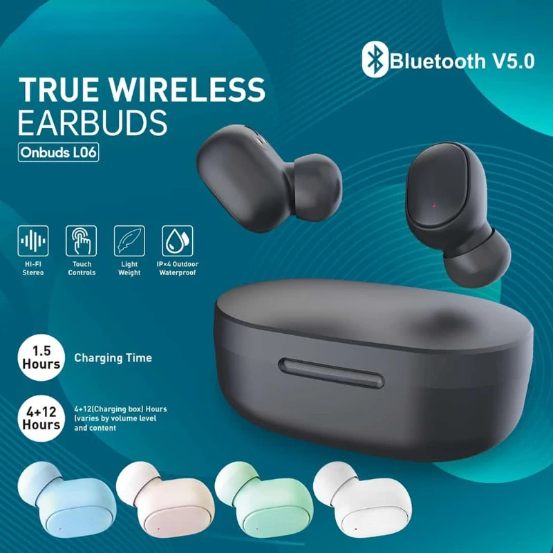 TWS-наушники A6S с микрофоном и поддержкой bluetooth 5,0