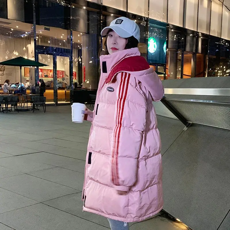 Winter Coat for Women Coats Parkas Jackets Hooded Cotton Padded Jacket Korean Fashion Warm Thickening Midi Coat New 2022