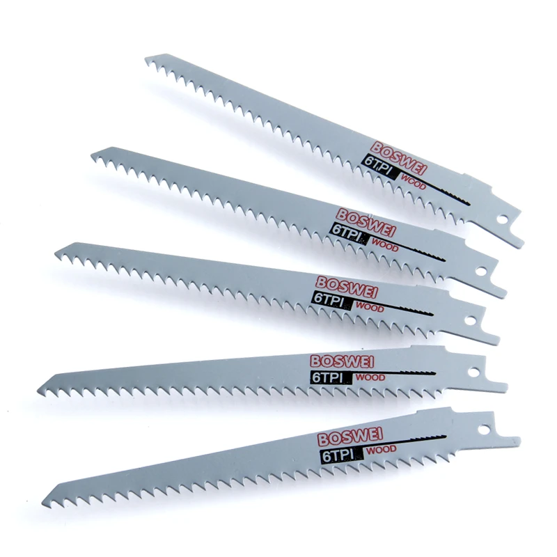 

5pcs 150mm Reciprocating Saw Cutter Extra Sharp HCS S644D For Wood Tool Serrote Saber Saw Multitool Accessories Band Saw