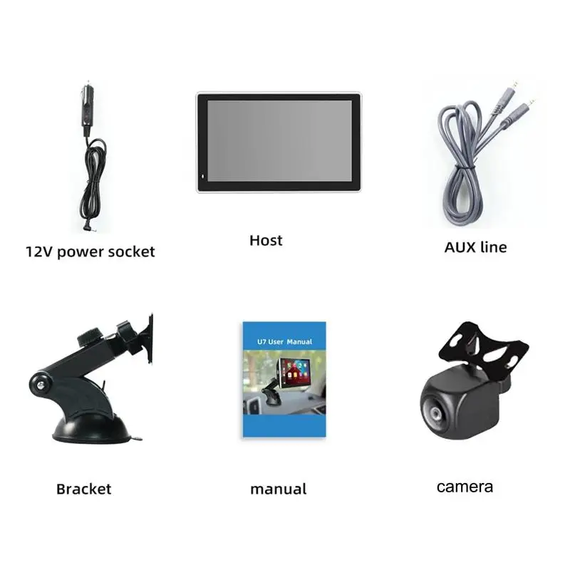 

Wireless 7inch Touch Screen Car Stereo Multimedia Player For Wireless Auto Portable Car Stereo With Mirror Link BT Car Audio