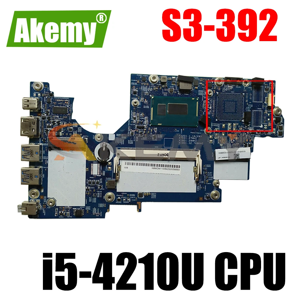 

For ACER Aspire S3-392 i5-4210U Notebook Mainboard 12265-2 SR1EF Laptop Motherboard