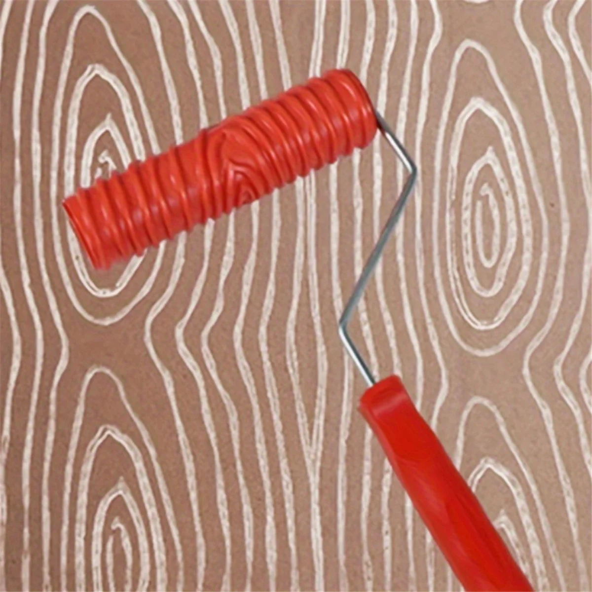 Резиновая Имитация древесины узор краска ролик DIY Краска текстура пигмент печать