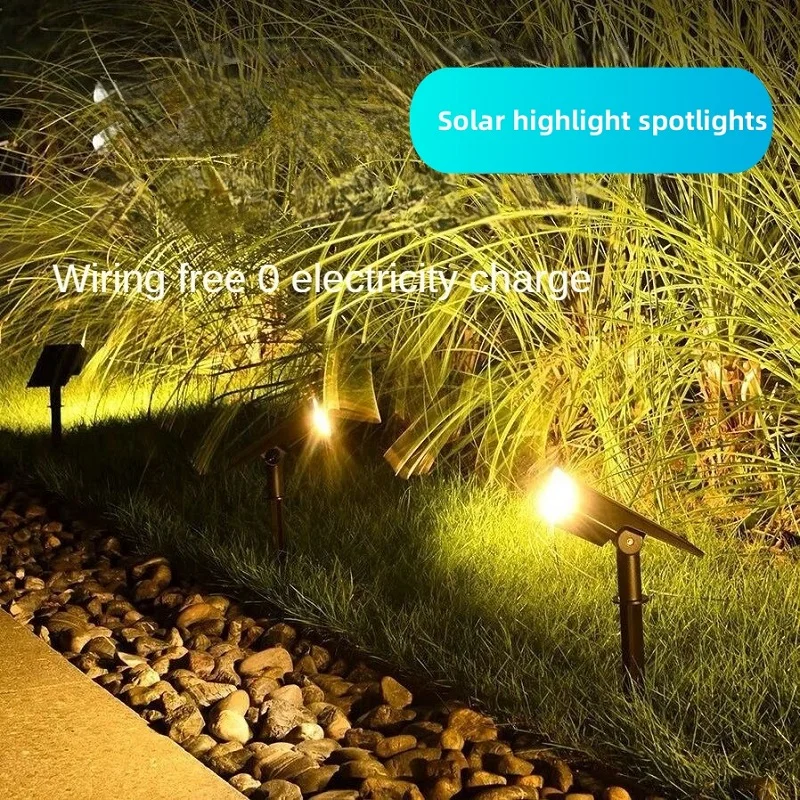 Солнечный прожектор уличный садовый для газона плагин украшение сада виллы
