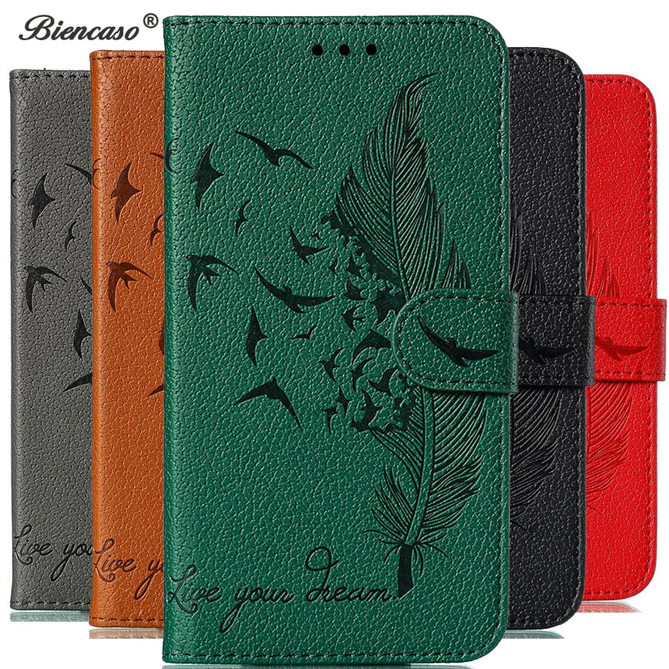 

Feather Embossing Wallet Flip Case For Samsung Galaxy S20 Ultra S10E S10 S9 Plus Phone Cover A10S A20S A10 A20 A30 A40 A50 A60