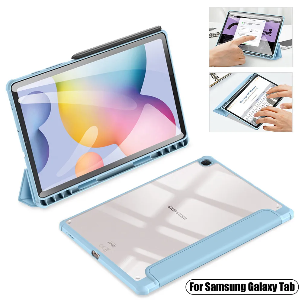 

Акриловый чехол для Samsung Galaxy Tab S7, чехол для Tab A8 10,5 S6 Lite 10,4 S8 11 S7 Plus S7 FE S8 Plus 12,4 S8 Ultra 14,6, чехол для планшета