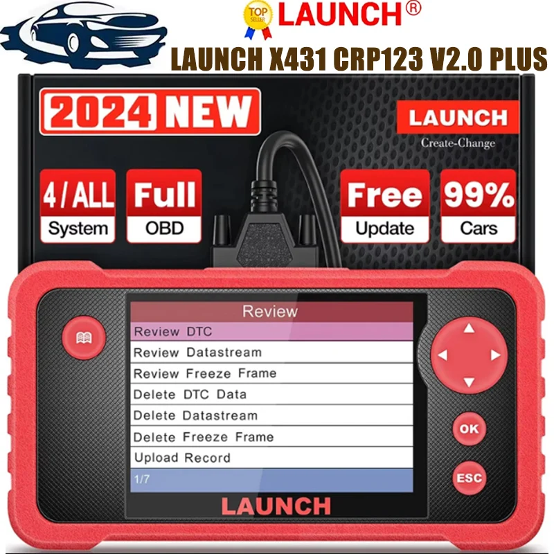 LAUNCH X431 CRP123 V2.0 Plus OBD2 Сканер Все системы Автомобильные диагностические инструменты