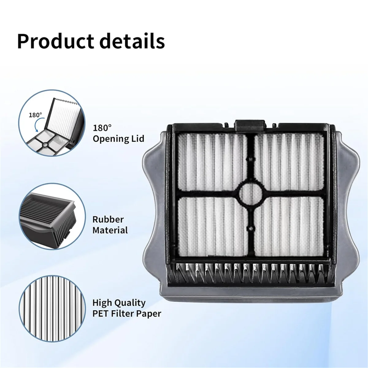 Сменные ролики и фильтры для беспроводного пылесоса Tineco IFloor 3/Floor One S3