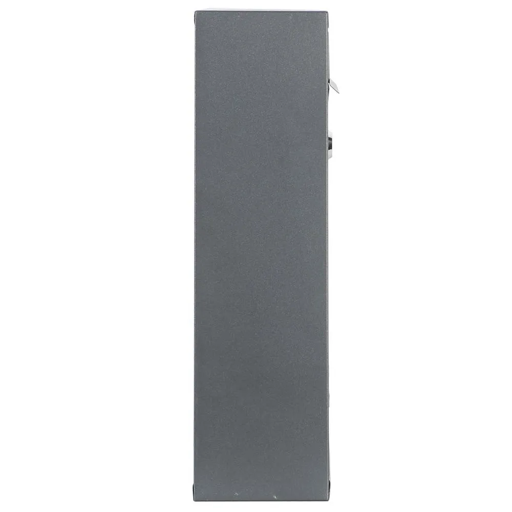Outdoor mailbox wall steel hole letters mail with key Gray |