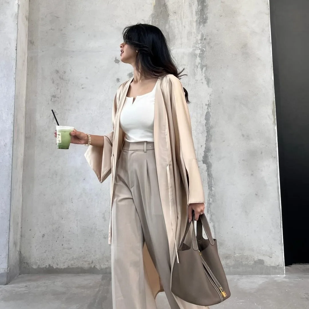 Женское атласное кимоно в мусульманском стиле элегантный роскошный кафтан