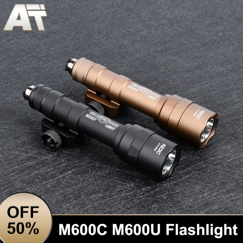 

WADSN Surefir M600C M600U Tactical Powerful Flashlight Airsoft High Power Military LED Scout Light Fit 20mm Rail Weapon Gun Hunt