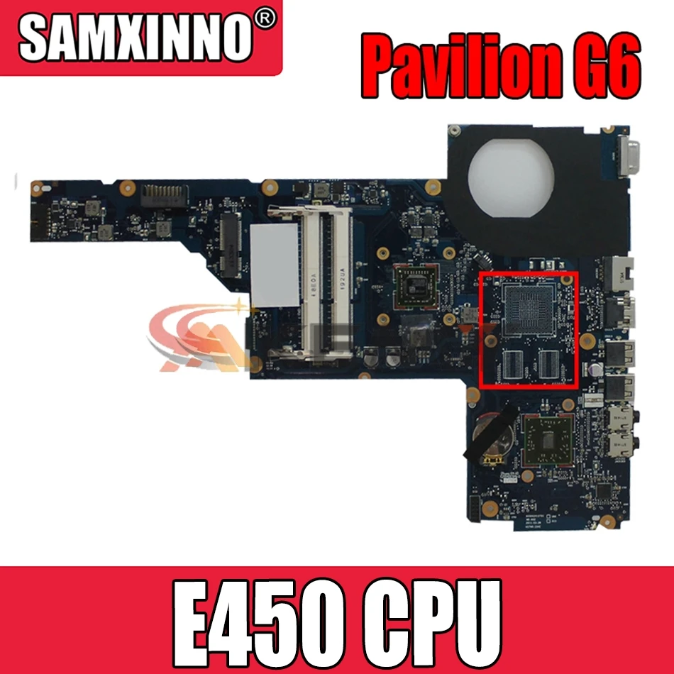 

AKemy657146-001 Laptop Motherboard for HP Pavilion G6 mother boards with E450 cpu onboard Mainboard