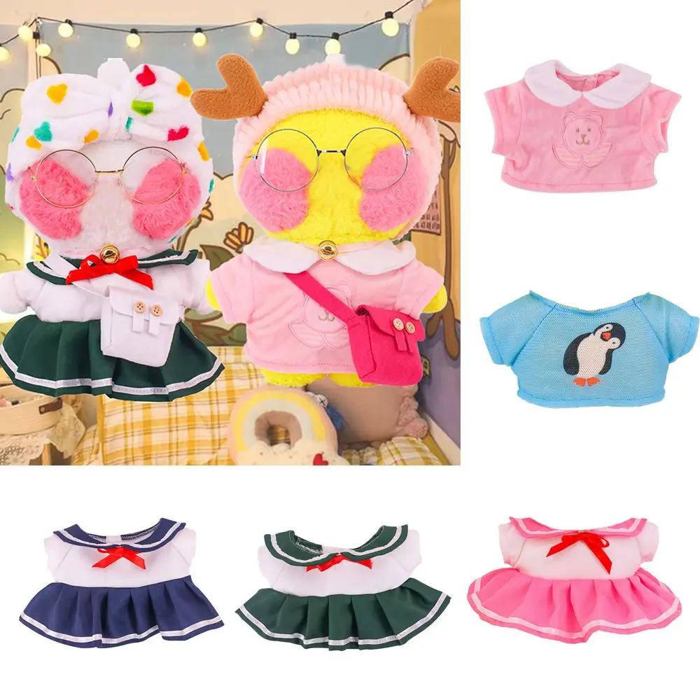 

Мягкие куклы-животные, украшение для дома, детские игрушки, плюшевая игрушка, одежда, куклы, аксессуары, комбинезон, желтая утка, плюшевая иг...