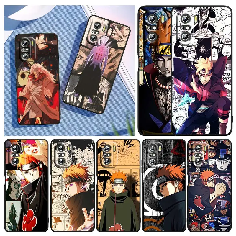 

Comic Naruto Kakashi For Xiaomi Redmi Note 10S 10 K50 K40 Gaming Pro 10 9AT 9A 9C 9T 8 7A 6A 5 4X Black Soft Phone Case
