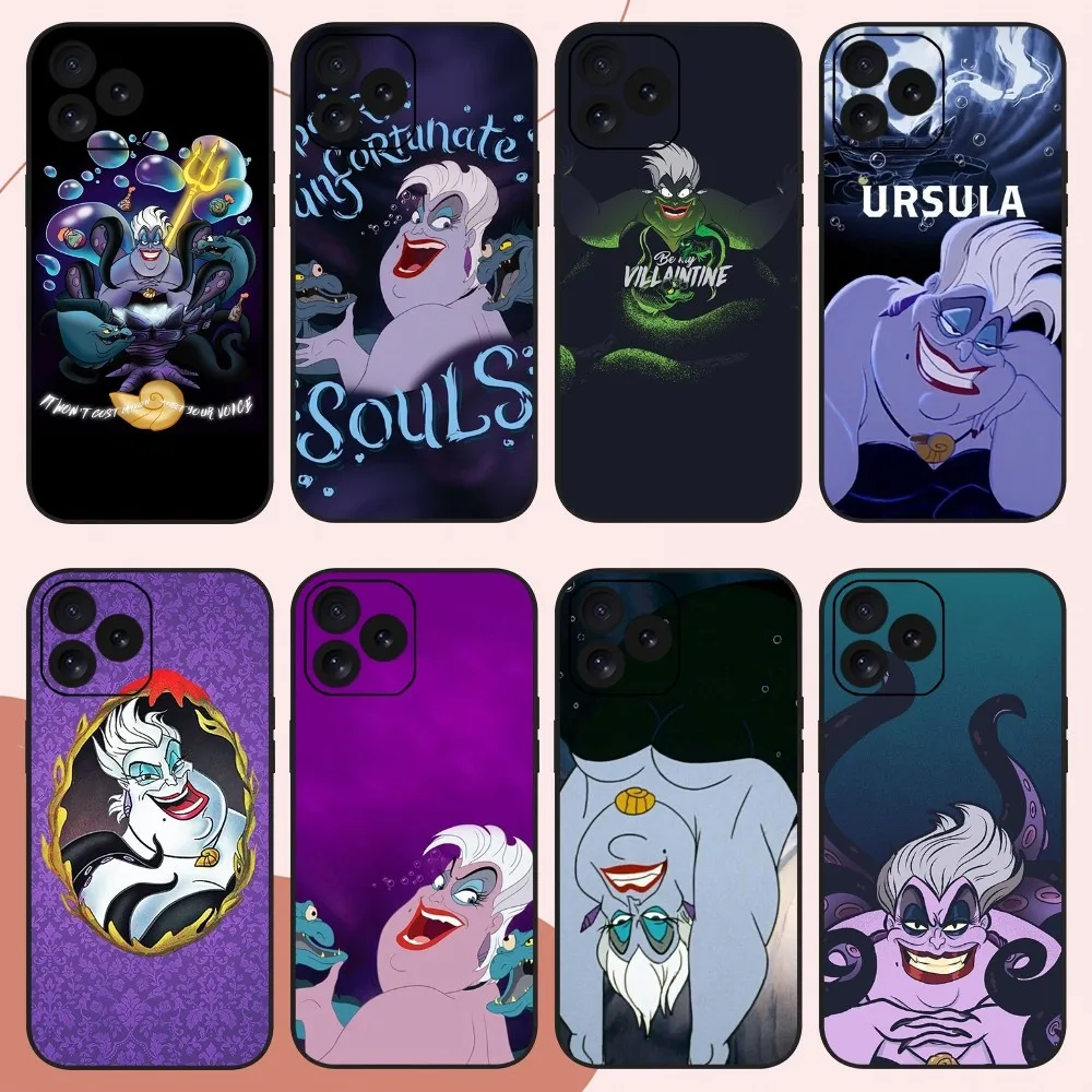 Чехол MINISO urсула для телефона с изображением диснеевских русалочек iPhone 14 15 8 11 12 13 XS