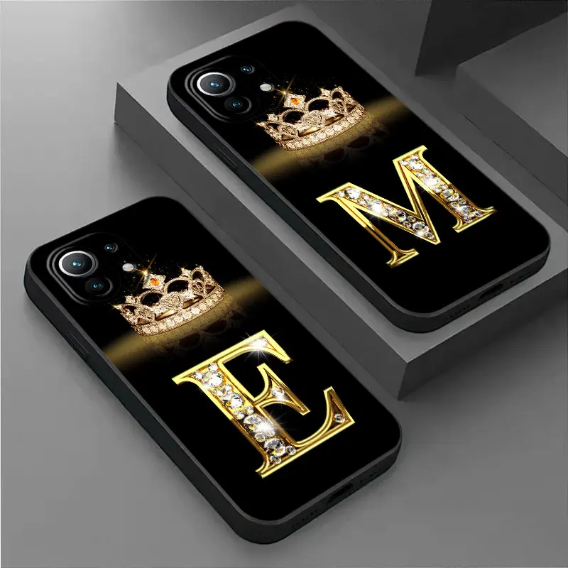 Фото Чехол с буквами E M J F K L H I для Xiaomi 17T PRO Poco X6 X7 X8 M6 M7 M8 F6 F7 Pro Max 13T 14T 15T 17TPro 15 F8 Ultra №1