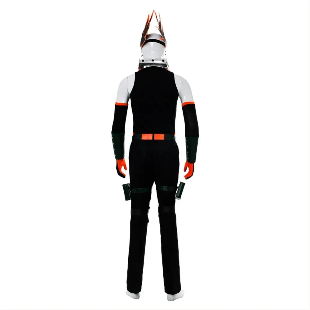 jike Hero Academia Boku Geen Katsuki Bakugou Косплей Костюм Наряд Volwassen Mannen Костюмы на Хэллоуин