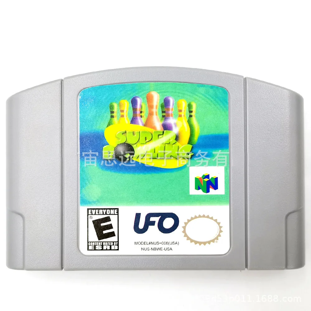 

Игра в боулинг N64 серии карт Подходит для версии N64, американской и английской версии и японской анимационной игрушки в подарок.
