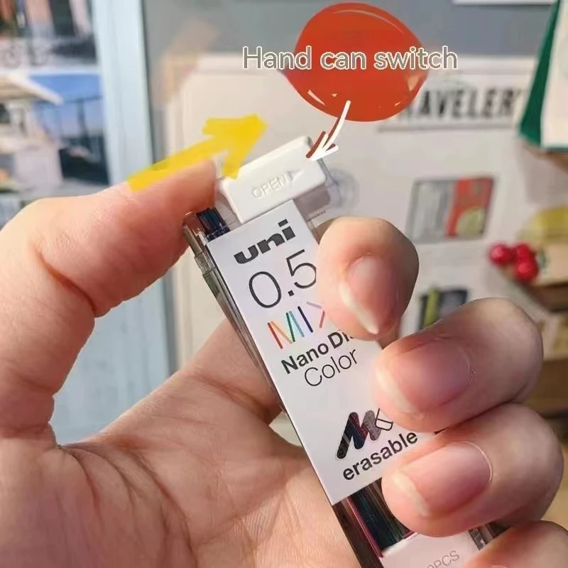 Автоматический карандаш Uni Nano Dia Color 202NDC школьные принадлежности 0 5 мм